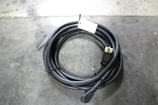 USED RV/MOTORHOME 40 FT. BLACK POWER CORD WITH MALE & TWIST LOCK END