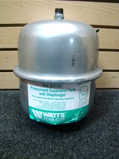 USED RV/MOTORHOME WATTS REGULATOR WATER EXPANSION TANK NO.ET-15 SKU# 0067401 PRICE: $39.95 + $34.99 SHIPPING  