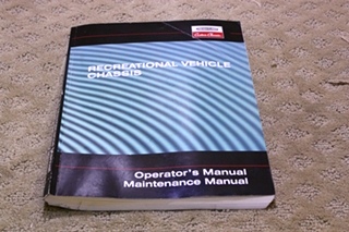 USED RECREATIONAL VEHICLE CHASSIS OPERATORS MANUAL FOR SALE