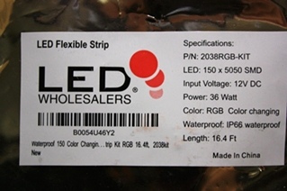 NEW LED FLEXIBLE STRIP 2038RGB-KIT FOR SALE