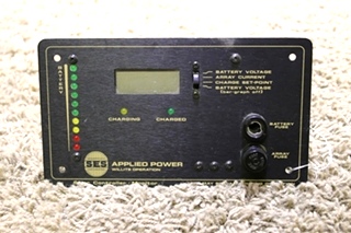 USED MOTORHOME SES APPLIED POWER SOLAR CONTROLLER/MONITOR PANEL FOR SALE