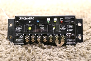 USED RV SUNSAVER-6 SOLAR CONTROLLER SS-6-12V MOTORHOME PARTS FOR SALE