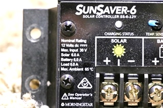 USED RV SUNSAVER-6 SOLAR CONTROLLER SS-6-12V MOTORHOME PARTS FOR SALE