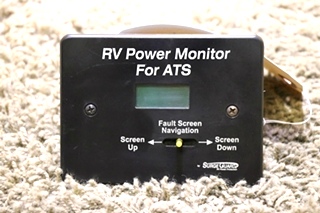 USED MOTORHOME RV POWER MONITOR FOR ATS BY SURGE GUARD RV PARTS FOR SALE