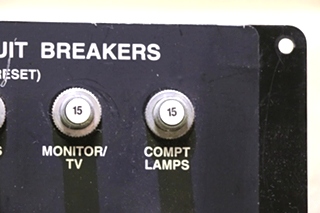 USED HOUSE 12V CIRCUIT BREAKERS PANEL RV PARTS FOR SALE