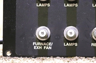 USED HOUSE 12V CIRCUIT BREAKERS PANEL RV PARTS FOR SALE