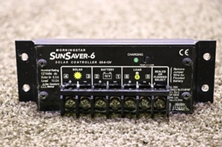 USED MORNINGSTART SUNSAVER-6 SOLAR CONTROLLER MOTORHOME PARTS FOR SALE