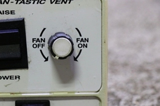 USED RV/MOTORHOME FAN-TASTIC VENT SWITCH PANEL FOR SALE