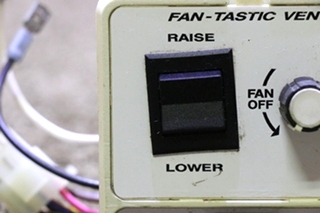 USED RV/MOTORHOME FAN-TASTIC VENT SWITCH PANEL FOR SALE