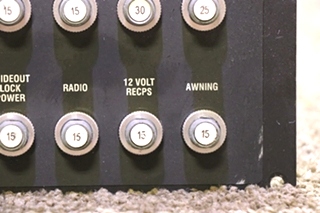 USED RV/MOTORHOME CIRCUIT BREAKER BOARD FOR SALE
