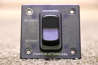 USED RV CAREFREE OF COLORADO AWNING RETRACT / EXTEND SWITCH PANEL