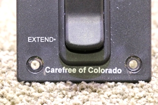 USED RV CAREFREE OF COLORADO AWNING RETRACT / EXTEND SWITCH PANEL