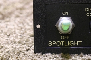 USED GUEST SPOTLIGHT CONTROL SWITCH PANEL RV/MOTORHOME PARTS FOR SALE