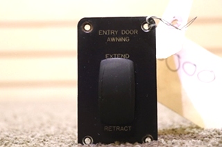 USED ENTRY DOOR AWNING EXTEND/RETRACT SWITCH PANEL RV PARTS FOR SALE