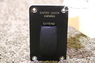 USED ENTRY DOOR AWNING EXTEND/RETRACT SWITCH PANEL RV PARTS FOR SALE