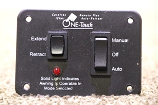 USED CAREFREE 12V ONE-TOUCH REMOTE PLUS AUTO RETRACT SWITCH PANEL MOTORHOME PARTS FOR SALE