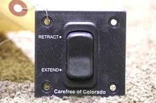 USED RV RETRACT / EXTEND CAREFREE OF COLORADO AWNING SWITCH PANEL FOR SALE
