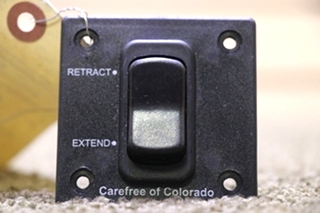 USED RV RETRACT / EXTEND CAREFREE OF COLORADO AWNING SWITCH PANEL FOR SALE