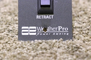 USED EXTEND/RETRACT AE WEATHERPRO POWER AWNING SWITCH PANEL MOTORHOME PARTS FOR SALE