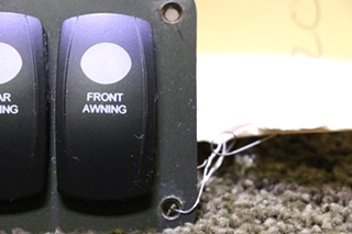 USED MOTORHOME REAR & FRONT AWNING SWITCH PANEL FOR SALE