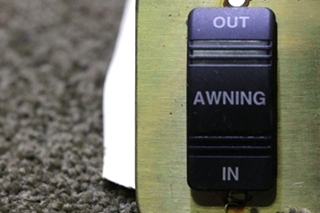 USED MOTORHOME AWNING OUT/IN & PATION/DOOR AWNING SWITCH PANEL FOR SALE