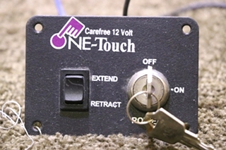 USED 12 VOLT CAREFREE ONE-TOUCH SWITCH PANEL RV PARTS FOR SALE