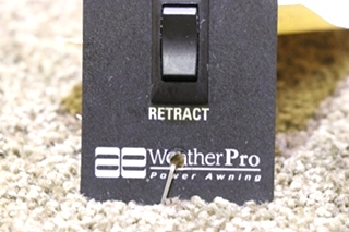 USED RV DOMETIC AE WEATHERPRO POWER AWNING EXTEND/RETRACT SWITCH PANEL FOR SALE