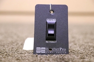 USED EXTEND / RETRACT AE WEATHERPRO POWER AWNING SWITCH PANEL MOTORHOME PARTS FOR SALE