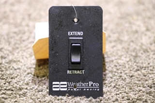 USED AE WEATHERPRO EXTEND / RETRACT AWNING SWITCH PANEL RV/MOTORHOME PARTS FOR SALE