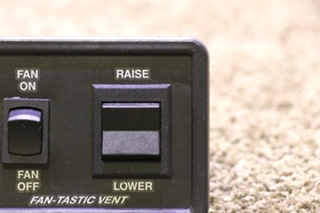 USED FAN-TASTIC VENT SWITCH PANEL MOTORHOME PARTS FOR SALE