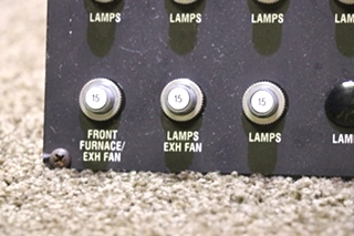 USED RV HOUSE 12V CIRCUIT BREAKERS PANEL FOR SALE