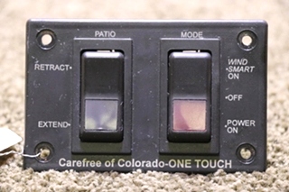 USED CAREFREE OF COLORADO - ONE TOUCH SWITCH PANEL RV/MOTORHOME PARTS FOR SALE