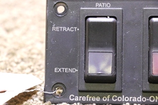 USED CAREFREE OF COLORADO - ONE TOUCH SWITCH PANEL RV/MOTORHOME PARTS FOR SALE