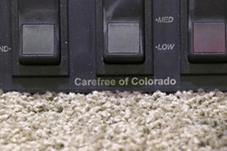 USED RV/MOTORHOME CAREFREE OF COLORADO AWNING 3 SWITCH PANEL FOR SALE