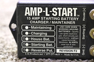 USED AMP-L-START 15 AMP BATTERY CHAGER / MAINTAINER MOTORHOME PARTS FOR SALE