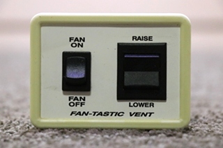 USED RV/MOTORHOME FAN-TASTIC VENT SWITCH PANEL FOR SALE
