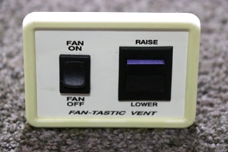 USED RV/MOTORHOME FAN-TASTIC VENT SWITCH PANEL FOR SALE