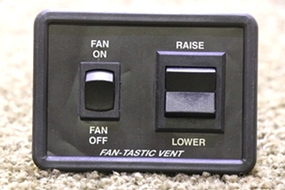 USED MOTORHOME FAN-TASTIC VENT SWITCH PANEL FOR SALE