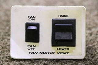 USED MOTORHOME FAN-TASTIC VENT SWITCH PANEL FOR SALE