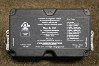 USED RV/MOTORHOME ELECTRICAL MANAGEMENT SYSTEM W/ SMART SURGE PROTECTION EMS-HW50C FOR SALE