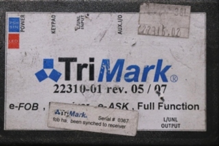 USED TRIMARK 22310-01 KEYLESS ENTRY MODULE MOTORHOME PARTS FOR SALE