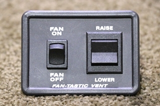 USED FAN-TASTIC VENT SWITCH PANEL RV/MOTORHOME PARTS FOR SALE