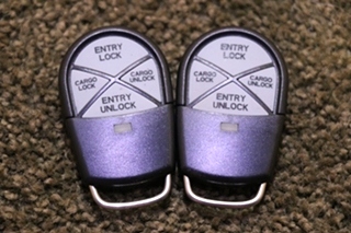 USED MOTORHOME SET OF 2 KEYLESS ENTRY KEY FOBS FOR SALE