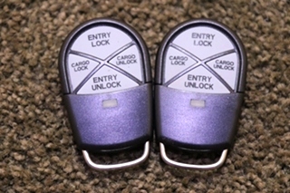 USED MOTORHOME SET OF 2 KEYLESS ENTRY KEY FOBS FOR SALE