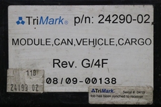 USED 24290-02 TRI MARK VEHICLE CARGO MODULE RV PARTS FOR SALE