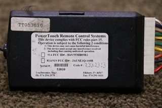 USED RV POWER TOUCH REMOTE CONTROL MODULE FOR SALE