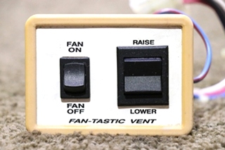 USED RV FAN-TASTIC VENT SWITCH PANEL FOR SALE