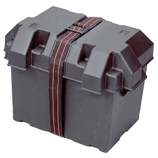 RV BATTERY BOX A/T GRP 24, BLACK