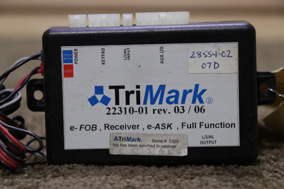 USED RV 22310-01 TRI MARK KEYLESS ENTRY RECEIVER FOR SALE