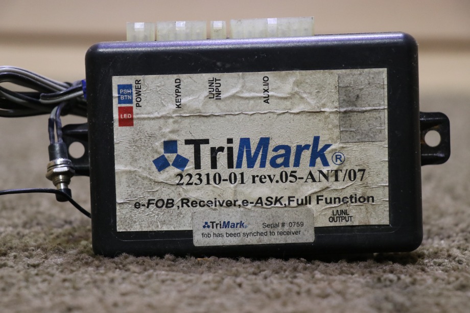 USED RV/MOTORHOME TRI MARK KEYLESS ENTRY RECEIVER 22310-01 FOR SALE